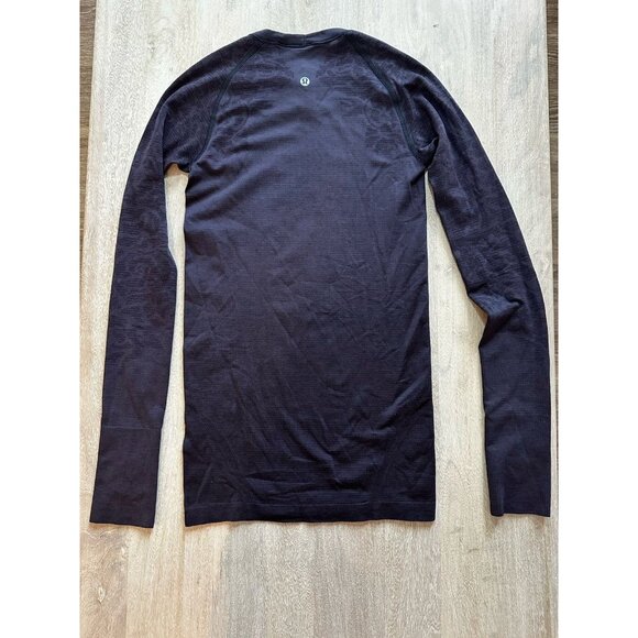 Lululemon Swiftly Tech Long Sleeve Crew Black Cherry / Black Size 4 - Picture 7 of 8